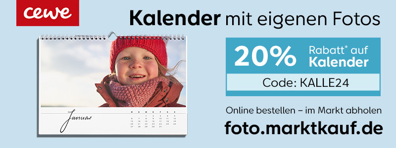 Fotoaktion: 20% auf Kalender